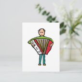 Carte Postale Accordéon (Debout devant)