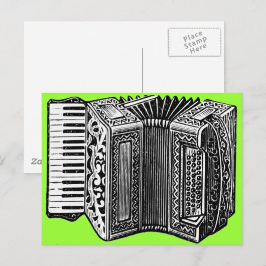 Carte Postale Accordéon (Devant / Derrière)