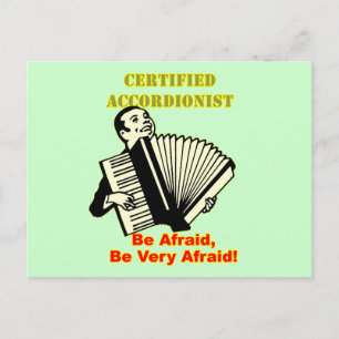 Carte Postale Accordéoniste certifié