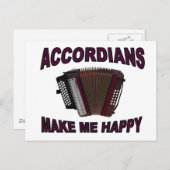 CARTE POSTALE ACCORDIANS (Devant / Derrière)