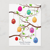 Carte Postale Accouchement des oeufs de Pâques, branches de l'ar (Devant)