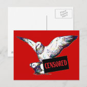 Carte Postale Accouplement de pigeons : Censuré ! (Devant / Derrière)