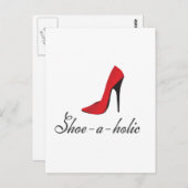 Carte Postale Accro aux chaussures (Devant / Derrière)