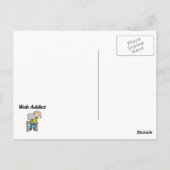 Carte Postale Accro du Web (Dos)