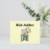 Carte Postale Accro du Web (Debout devant)
