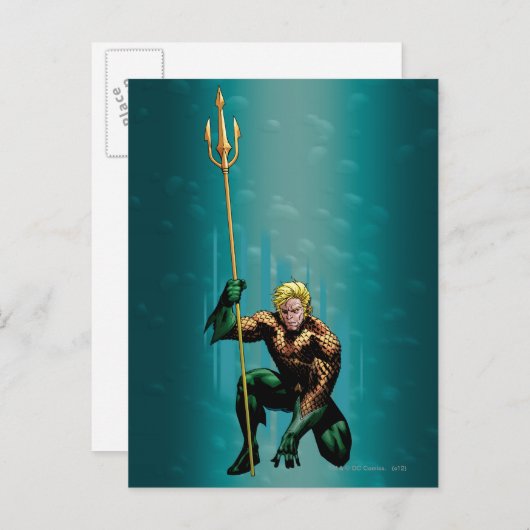 Carte Postale Accrochage d'Aquaman (Devant / Derrière)