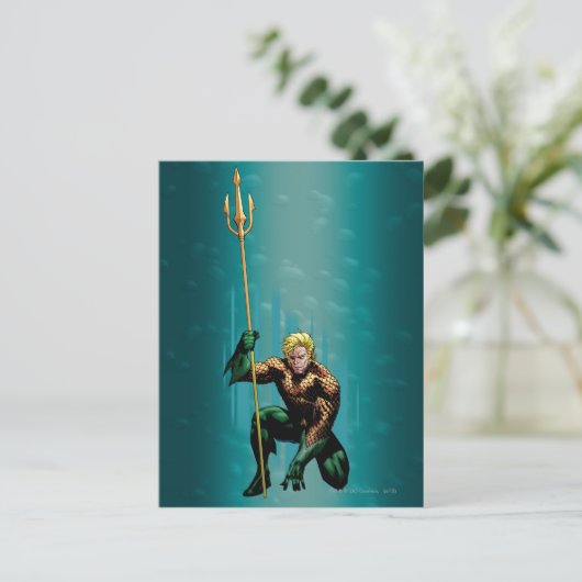 Carte Postale Accrochage d'Aquaman (Debout devant)