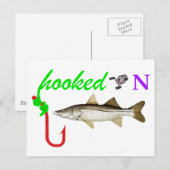 Carte Postale accroché sur le snook (Devant / Derrière)