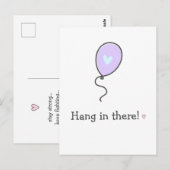 Carte Postale Accroche-Toi ! Continue de te Battre ! Courage con (Devant / Derrière)