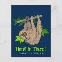 Accroche-toi là Sloth sur une branche d'arbre