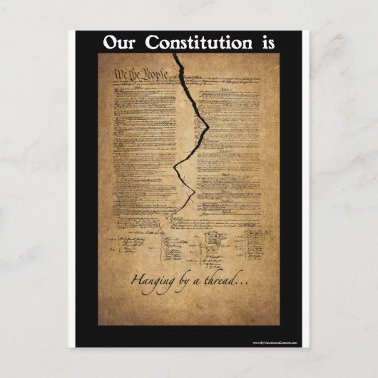 Carte Postale Accrocher par un thread (Devant)