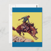 Carte Postale Accrocher sur Cowboy (Devant / Derrière)