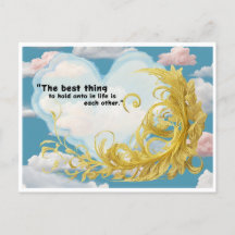 Carte postale Accrochez-vous à l'amour