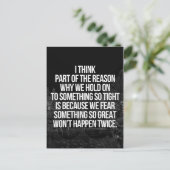 Carte Postale Accrochez-Vous À Un Devis (Debout devant)