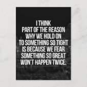 Carte Postale Accrochez-Vous À Un Devis (Devant)