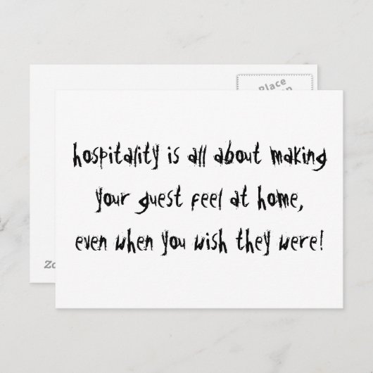 Carte Postale Accueil (Devant / Derrière)