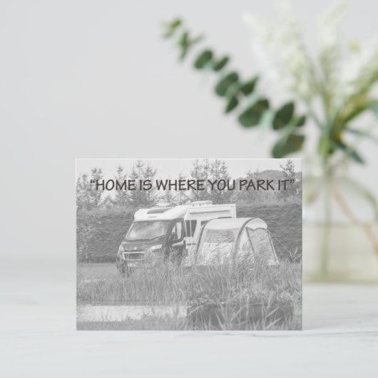 Carte postale "Accueil" (Debout devant)