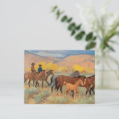 Carte Postale Accueil, 1942 par Maynard Dixon (Debout devant)