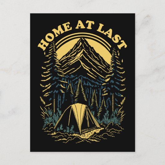 Carte Postale Accueil À Dernier - Camping (Devant)