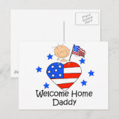 Carte Postale Accueil Accueil Daddy Stick Figure Baby (Devant / Derrière)