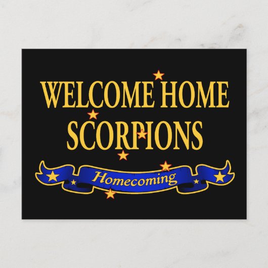 Carte Postale Accueil Bienvenue Scorpions (Devant)