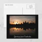 Carte Postale accueil cambodgien (Devant / Derrière)