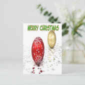 Carte Postale Accueil de Noël simple (Debout devant)