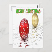 Carte Postale Accueil de Noël simple (Devant / Derrière)