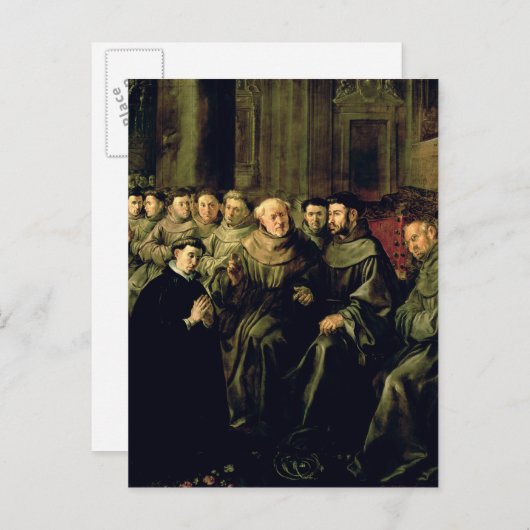 Carte Postale Accueil de Saint Bonaventure dans le franciscain (Devant / Derrière)