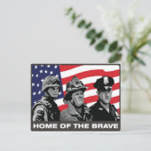 Carte Postale Accueil des braves (Debout devant)