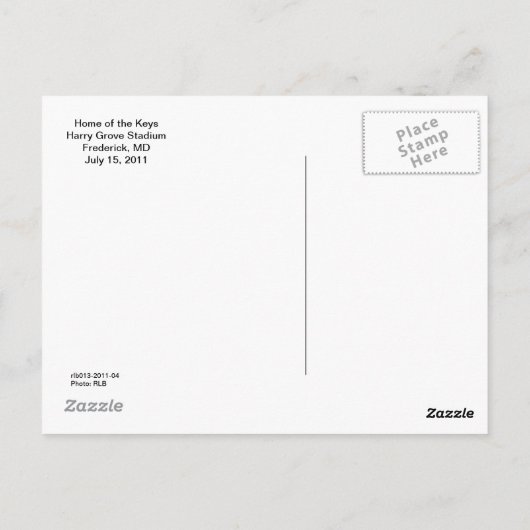 Carte Postale Accueil des Clés, Frederick, MD (Dos)