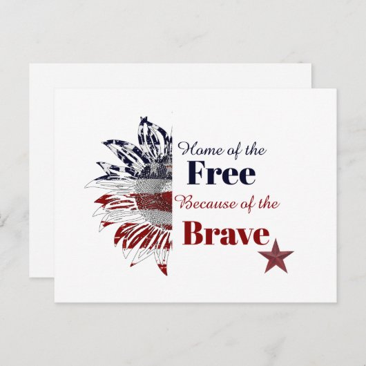 Carte Postale Accueil des libres à cause des courageux, (Devant / Derrière)