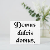 Carte Postale Accueil douce maison. (Debout devant)