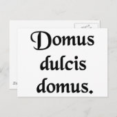 Carte Postale Accueil douce maison. (Devant / Derrière)