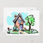 Carte Postale Accueil, douce maison (Devant / Derrière)