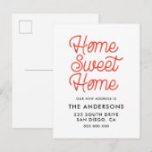 Carte Postale Accueil douce maison déménagement faire-part (Devant / Derrière)