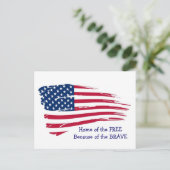 Carte Postale Accueil du drapeau Free Wavy (Debout devant)