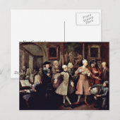 Carte Postale Accueil Du Matin " Par Hogarth William (Devant / Derrière)