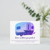 Carte Postale ACCUEIL EST L'ENDROIT OÙ VOUS LE PARK Nouvelle Adr (Debout devant)