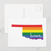 Carte Postale Accueil gay pride | Oklahoma (Devant / Derrière)