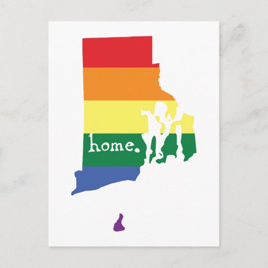 Carte Postale Accueil gay pride | Rhode Island (Devant)