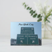 Carte Postale accueil manhattan (Debout devant)