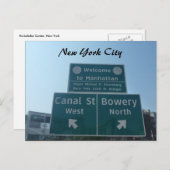 Carte Postale accueil manhattan (Devant / Derrière)