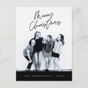 Carte Postale Accueil moderne, Joyeux Noël Photo de famille