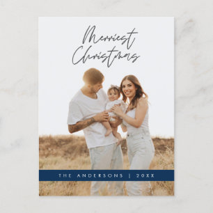 Carte Postale Accueil moderne, Joyeux Noël Photo de famille