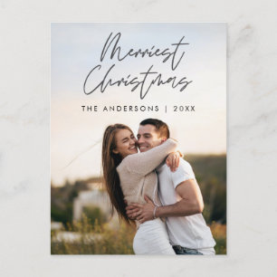 Carte Postale Accueil moderne, Joyeux Noël Photo de famille