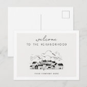 Carte Postale Accueil Personnalisé pour la Réalité du Quartier (Devant / Derrière)