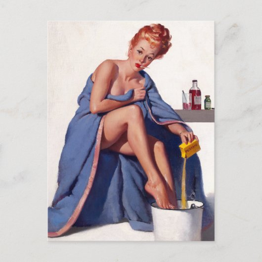 Carte Postale Accueil Remède Pin Up (Devant)