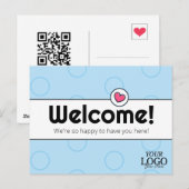 Carte Postale Accueil simple et élégant (Devant / Derrière)