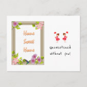 Carte postale Accueil Sweet Home Sans sucré sans v (Devant)